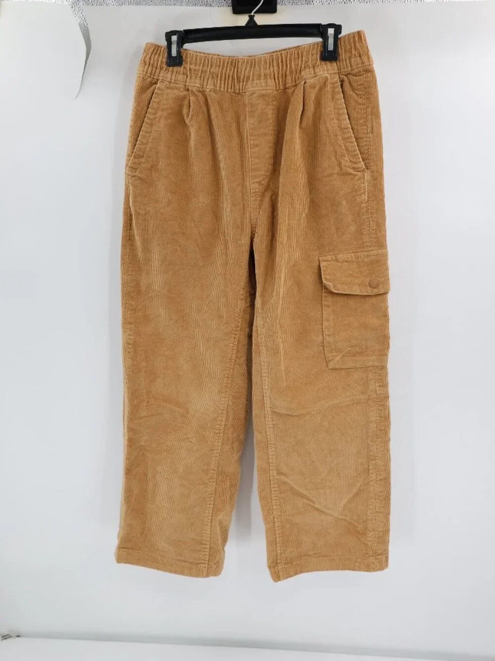 The North Face Pants Mens Medium Corduroy Cargo Elastic Waist High Rise Brown